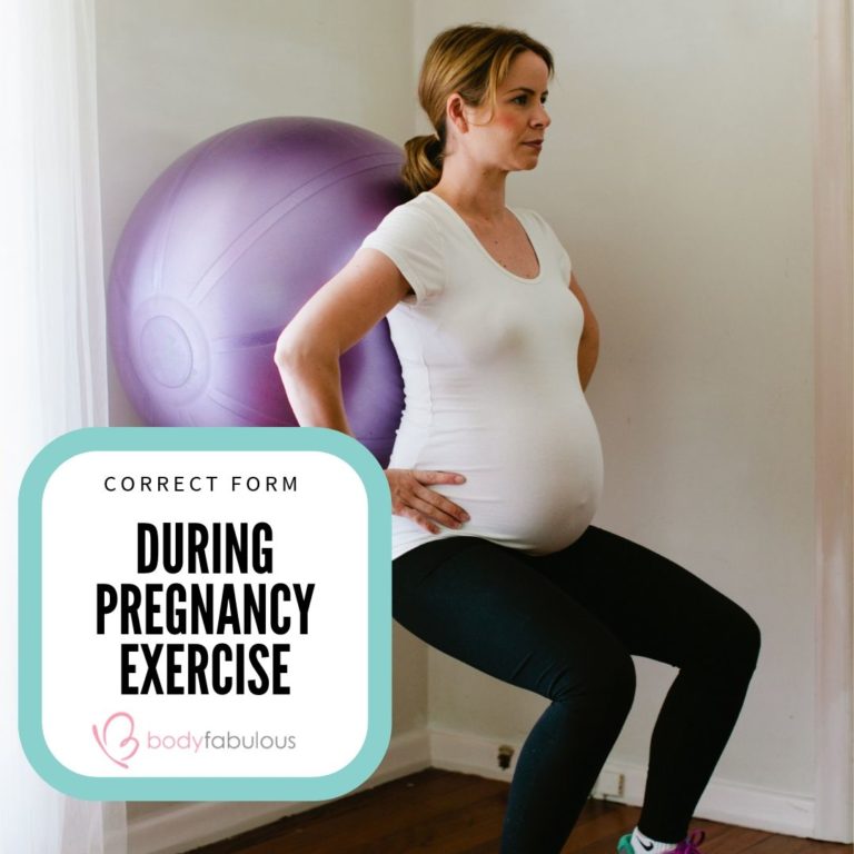 Correct form during pregnancy exercise will change your health ...