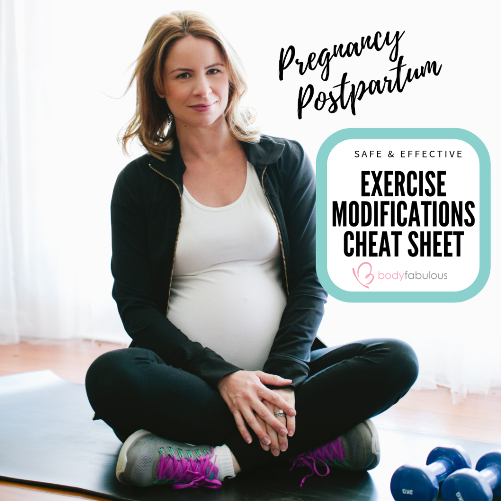 PREGNANCY POSTPARTUM EXERCISE #FREEBIES - BodyFabulous Pregnancy Women ...