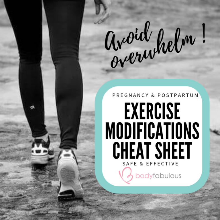 The 5 P's strategy for Pregnancy and Postpartum Exercise BodyFabulous