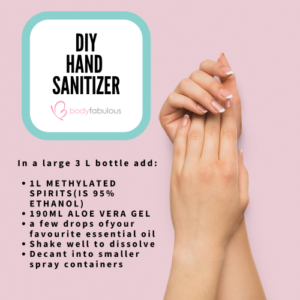 DIY hand santizer