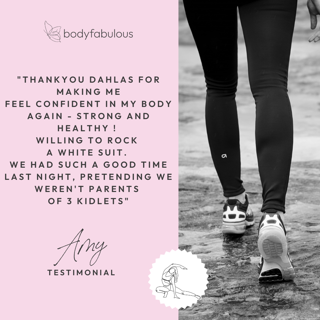 AMY TESTIMONIAL mums-bubs-fitness, perimenopause exercise, mobile personal trainer Brisbane, female fitness trainer, womens fitness trainer
