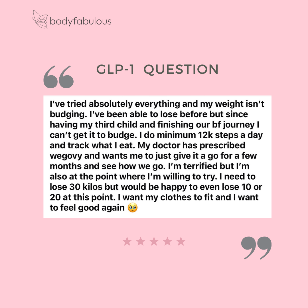 Ozempic-GLP1-exercise-support-perimenopause-fitness-female-fitness-coach-australias-best-female-specific-fitness-trainer-personal-trainer-BFABMETHOD-GLP1 #semaglutide #mounjaro #femalefitness #perimenopause #over40 #muscleismetaboliccurrency #BFabMethod #hormonehealth #weightloss #bodyfabulous #womenover35
