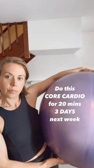 👋🏼Got a FITBALL deflated & gathering dust ?
Or do you think that it is just for birth or an alternative office chair ? Think again 🤔
This is a CARDIO #workout that is also fabulous for your #core 
🌸GOAL: 20 mins 3 x in 1 week
Do each movement for 1 min 
[Optimal #FITBALL set up - where hips are higher than knees & Fitball is firm to sit on ]
1. Heel digs
2. Jab
3. Side Tap
4. Double Jack
5. Skipping 
6. Skipping pick up the pace 
Rest 30 sec to 1 min 
Go for 3-4 rounds 
HERE’s the benefits & WHO this #corecardio workout is for 👇🏼
🌸After 20 years in the fitness industry & coaching a variety of group fitness classes from Pilates to aerobics (for women from pregnancy to perimenopause) I have created a solution with you in mind especially if ..
✔️You have Back pain ? Hip Pain ? Weak Pelvic Floor Bloated ?
✔️Not sure what cardio you can do during pregnancy and motherhood ?
✔️Trying to get back to exercise after injury, childbirth or a long hiatus ?
✔️Intimated by the gym or don’t have time to leave the house especially with little ones 
✔️Are you simply tired and overwhelmed about what you should do ?
✔️Or are missing your more vigorous workouts like jogging or aerobics ?.. especially if it’s too hot to leave the house (👋🏼 hello Australia 🥵)
My unique FITBALL WORKOUTS are a total body-workout using a medical grade fitball to naturally activate your deep core + stabilise and support the spine and #pelvicfloor
🤩How does this work ?
When you sit on a #FITBALL or move / exercise you body is imbalanced so for stability it recruits many muscles (including the deep core) to assist in activation and stablisation. 
🤩This is potent as the FITBALL also forces our posture into the optimal stacked position plus the hips, and lower back and pelvic floor are fully supported and impact is reduced when movement is dynamic !
🌸Best of all it’s fun & it’s suitable for all levels of fitness & all stages of motherhood 
🤩Keen to discover more & give it a go ?
Bookmark this & Follow @bodyfabulousfitness 
See 🔗 in my Bio on how we can workout together 
Shoutout FITBALL below & I will send you my complimentary infographic 
🫶🏼 Dahlas 
.
#bfabmethod #corefitness